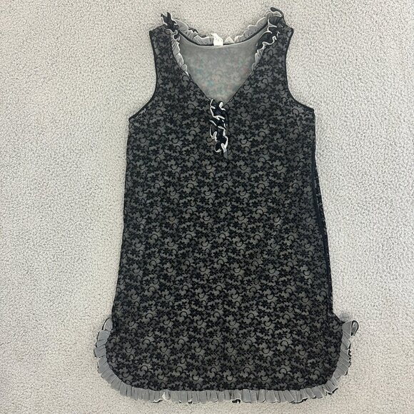 Vintage 60s Nightgown Lingerie Layered Ruffled Made in USA - Picture 8 of 16